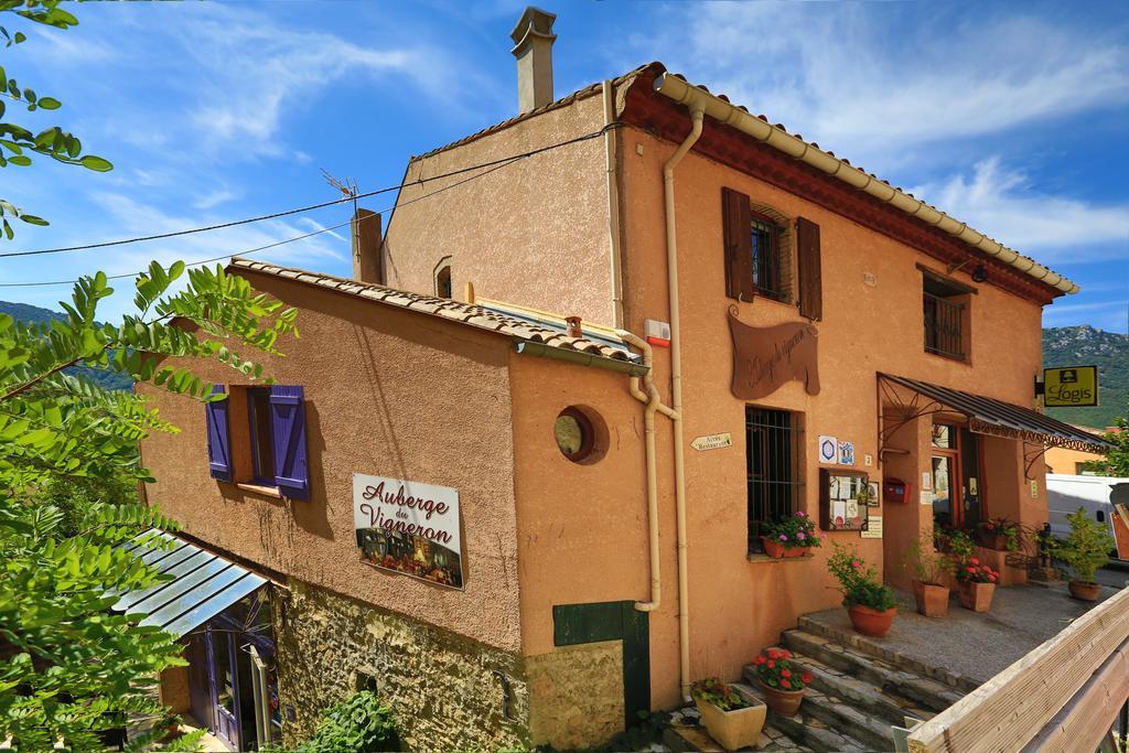Logis Auberge Restaurant Du Vigneron Cucugnan Exterior foto