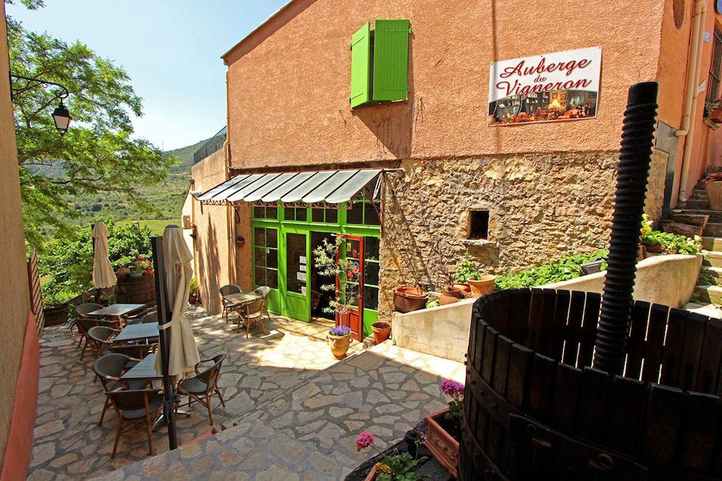 Logis Auberge Restaurant Du Vigneron Cucugnan Exterior foto