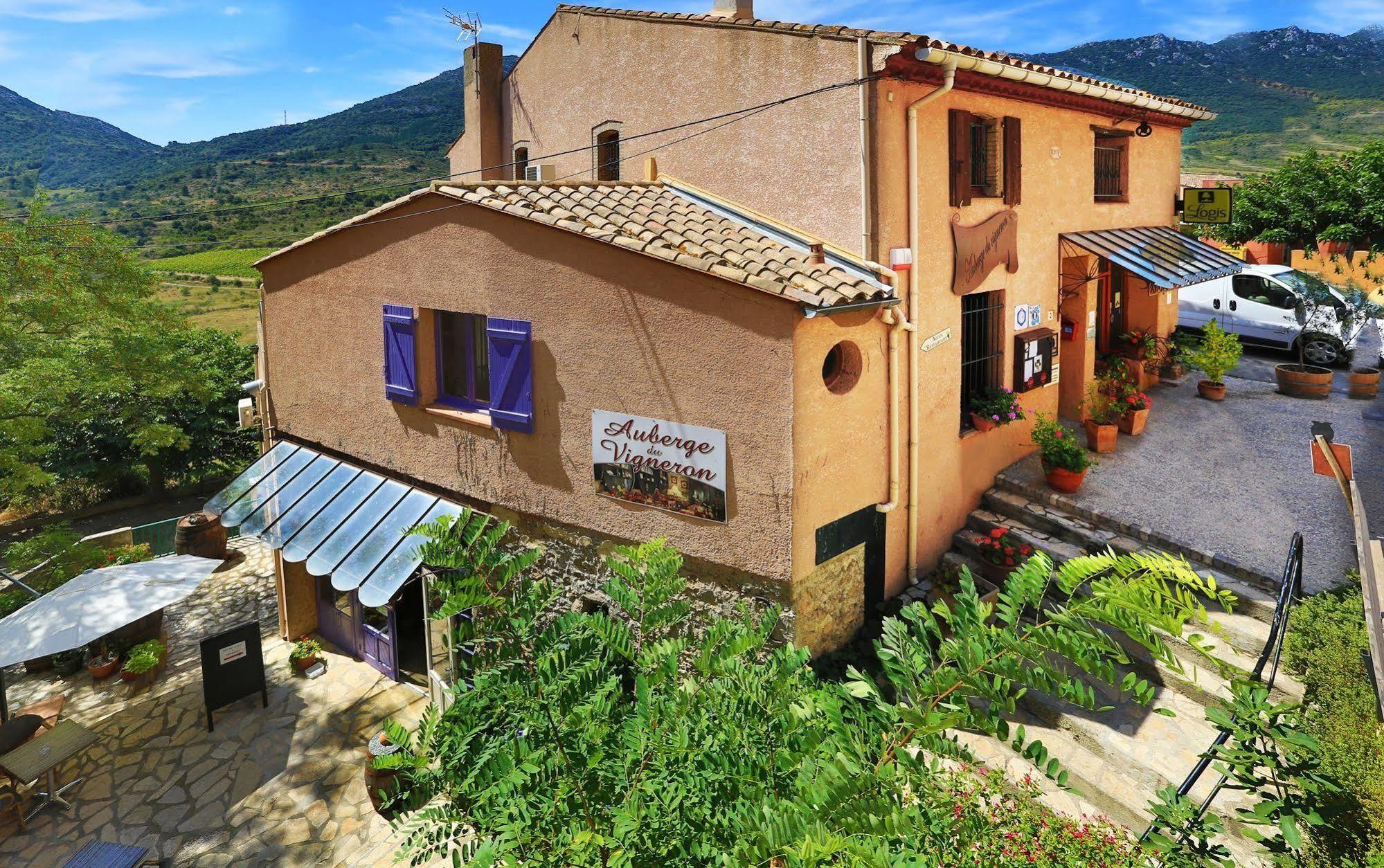 Logis Auberge Restaurant Du Vigneron Cucugnan Exterior foto